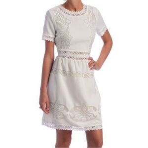 NWT Pixie Market Ark & Co sienna white lace dress M